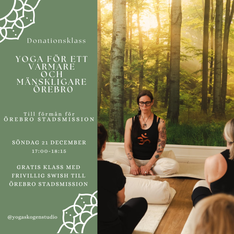 Donationsyoga till förmån för Örebro Stadsmission