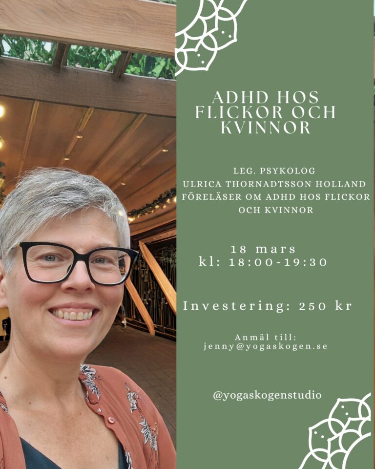 Föreläsning om ADHD hos flickor och Kvinnor