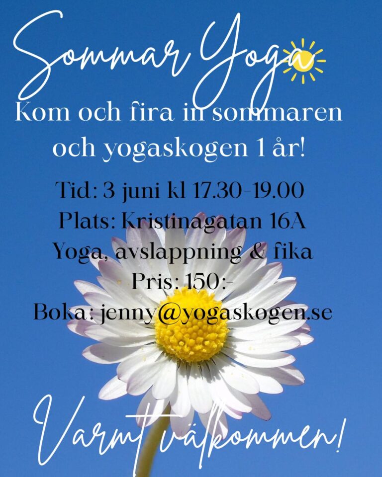 Sommaryoga – vi firar 1 år
